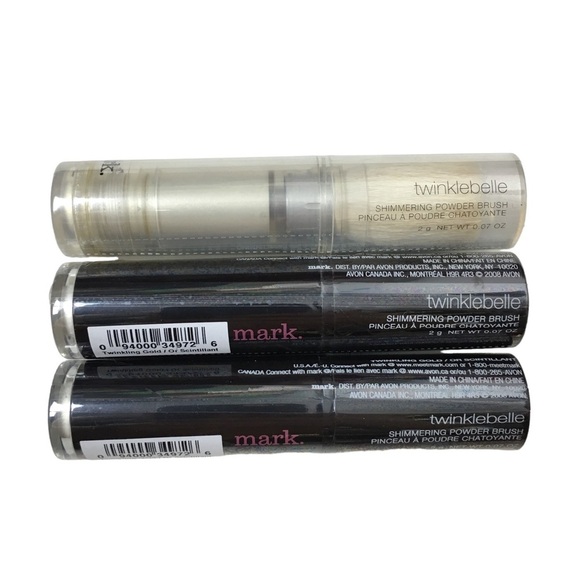 mark. Lot of 3 Twinklebelle Shimmering Powder Brush Twinkling Gold Highlighter - Picture 2 of 12